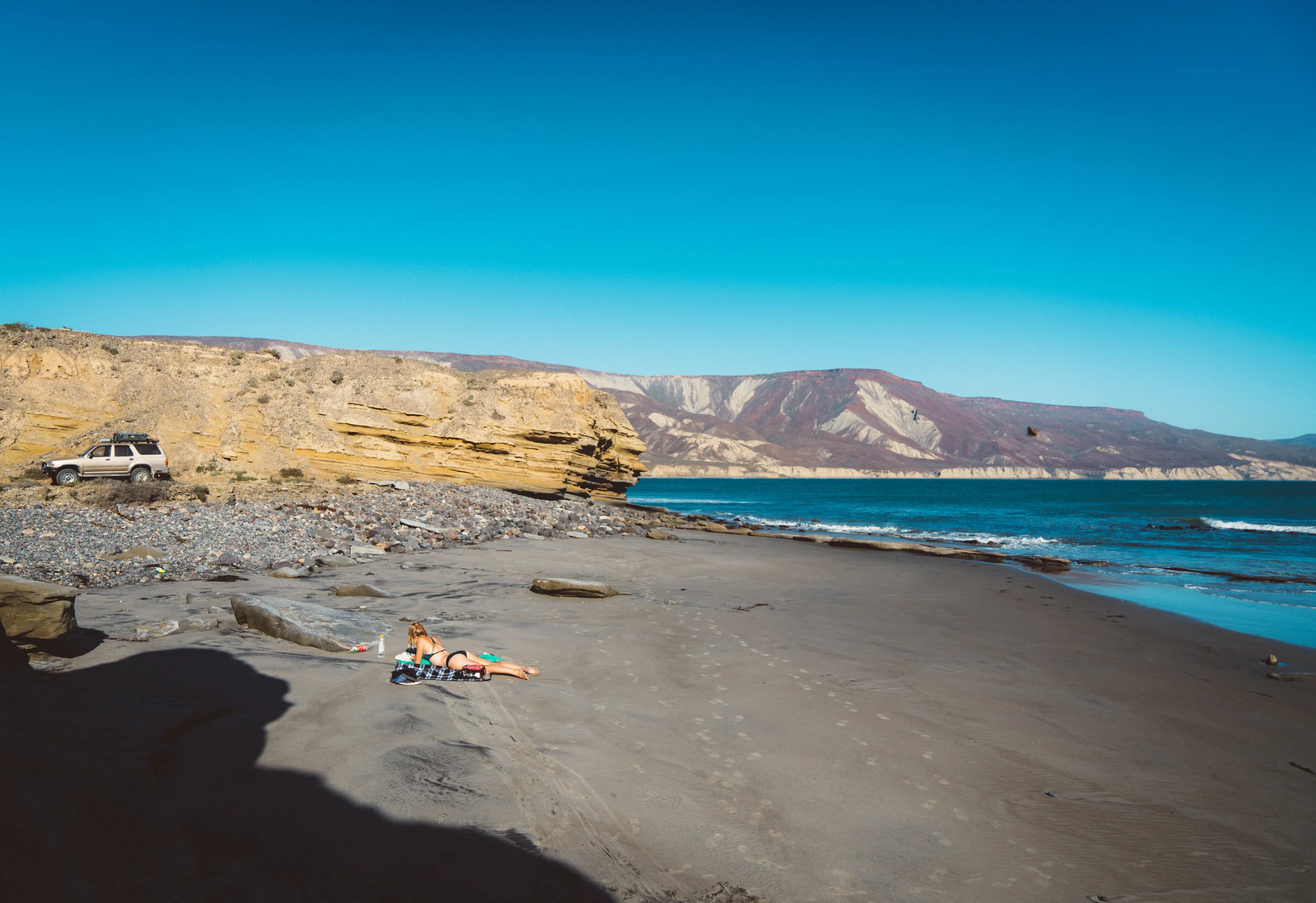 The Chili Bowl , where we camped at San Carlos. We had the small bay to ourselves.