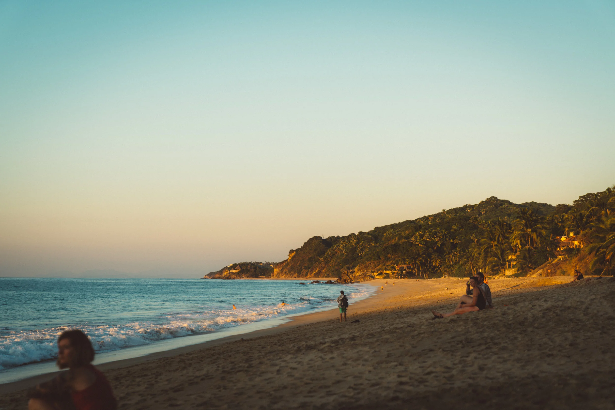 As the sun began to set, it was time to release the turtles.