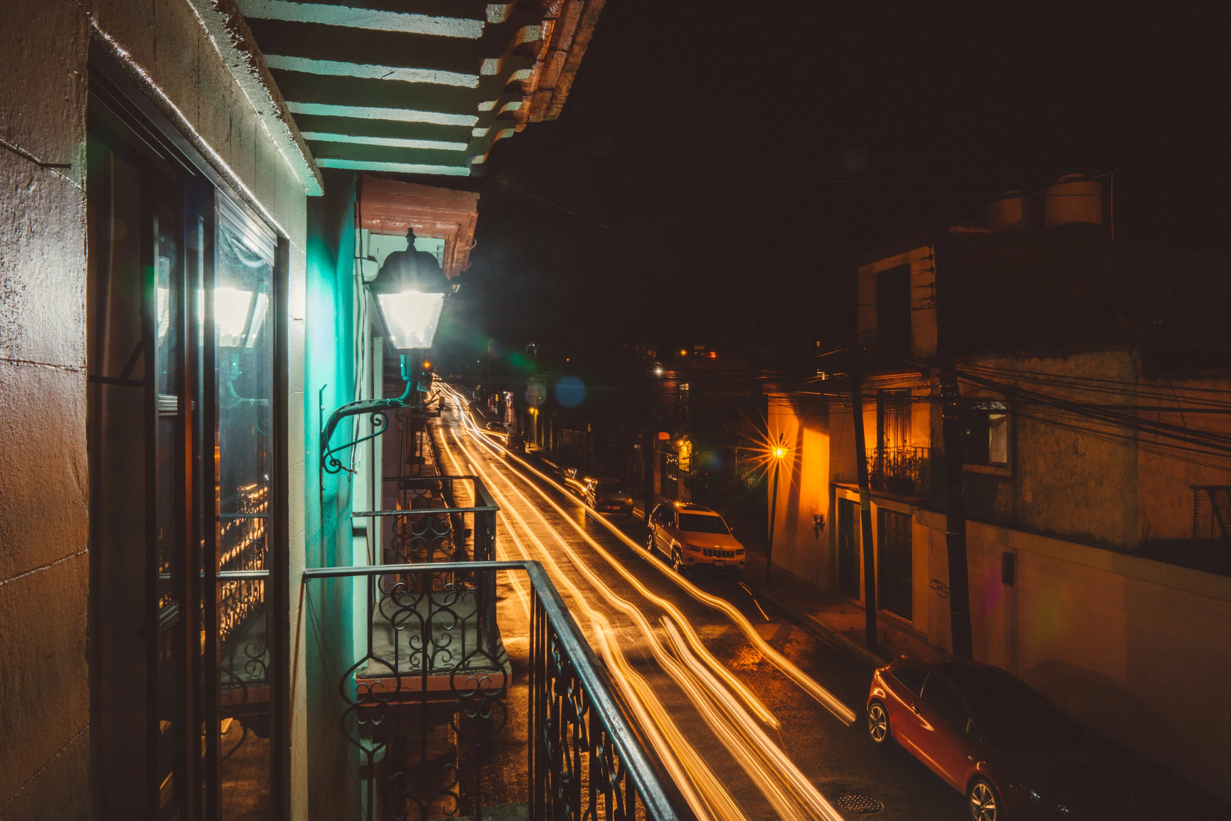 Long exposures from our room's balcony.