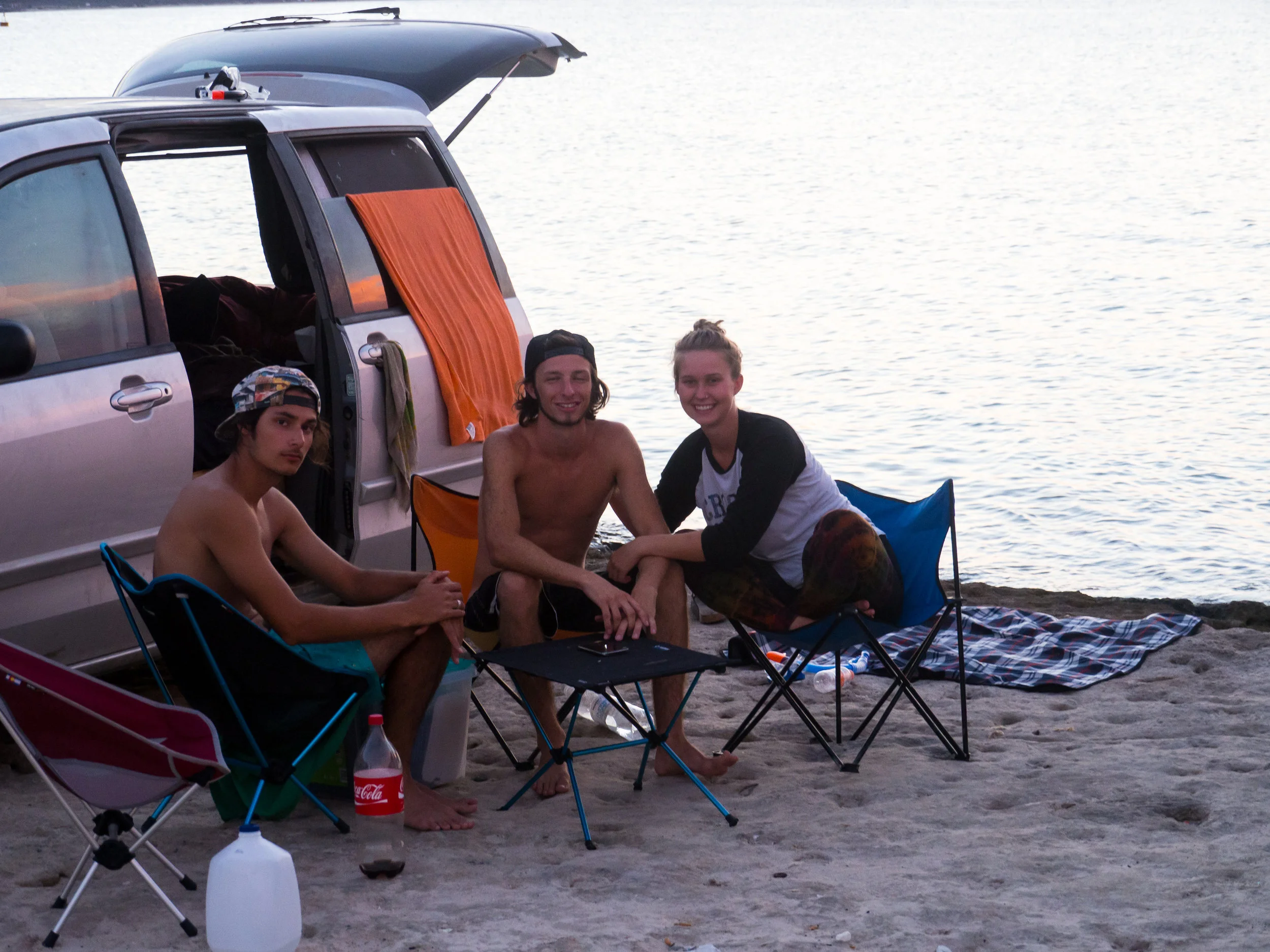 Bonus Photo: Where we camped close to La Paz. The reef was basically right behind us. Photo Credit: Danielle Seeliger .
