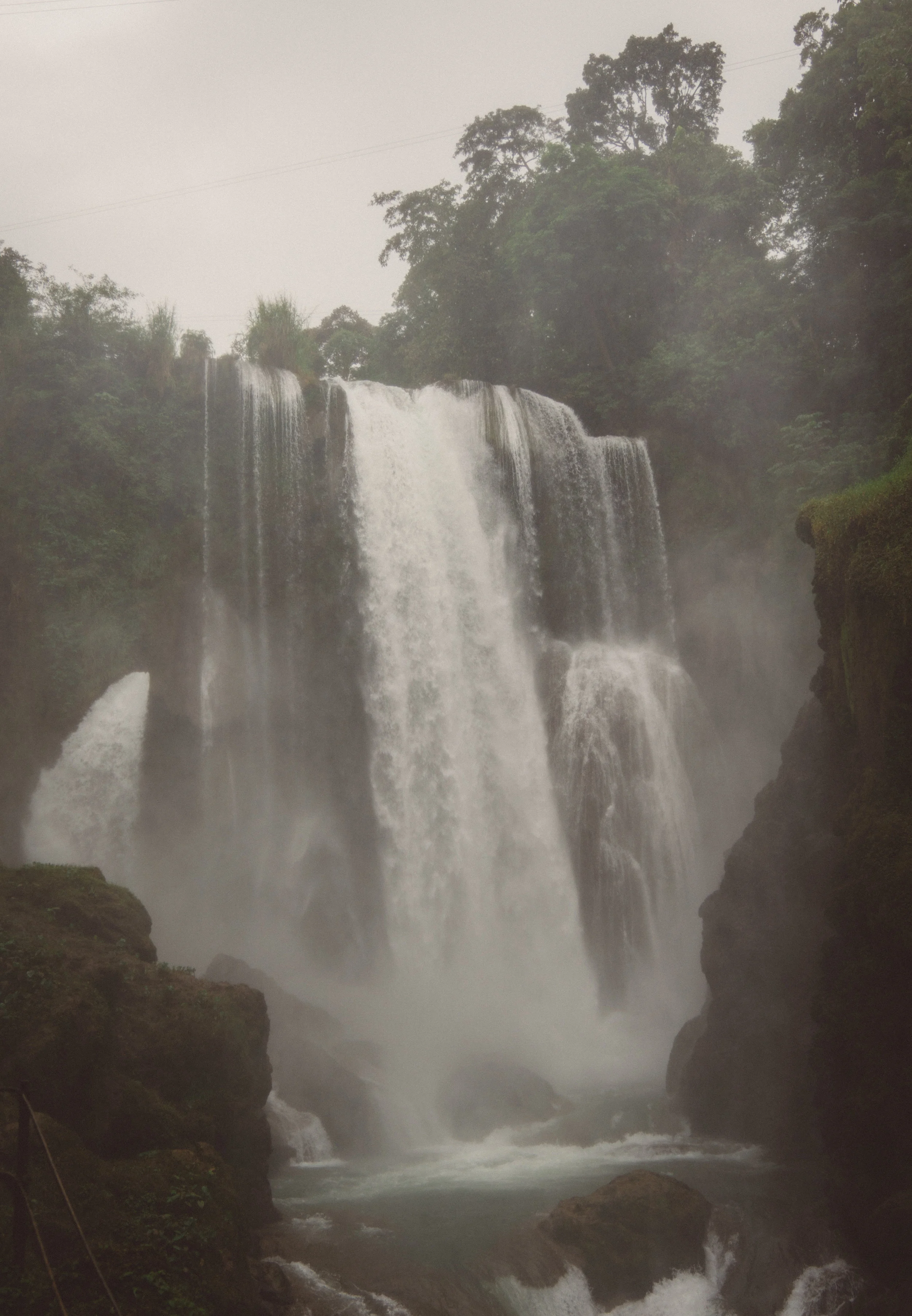 I tried to capture the falls from below, but the amount of spray was incredible. We were soaked within seconds.