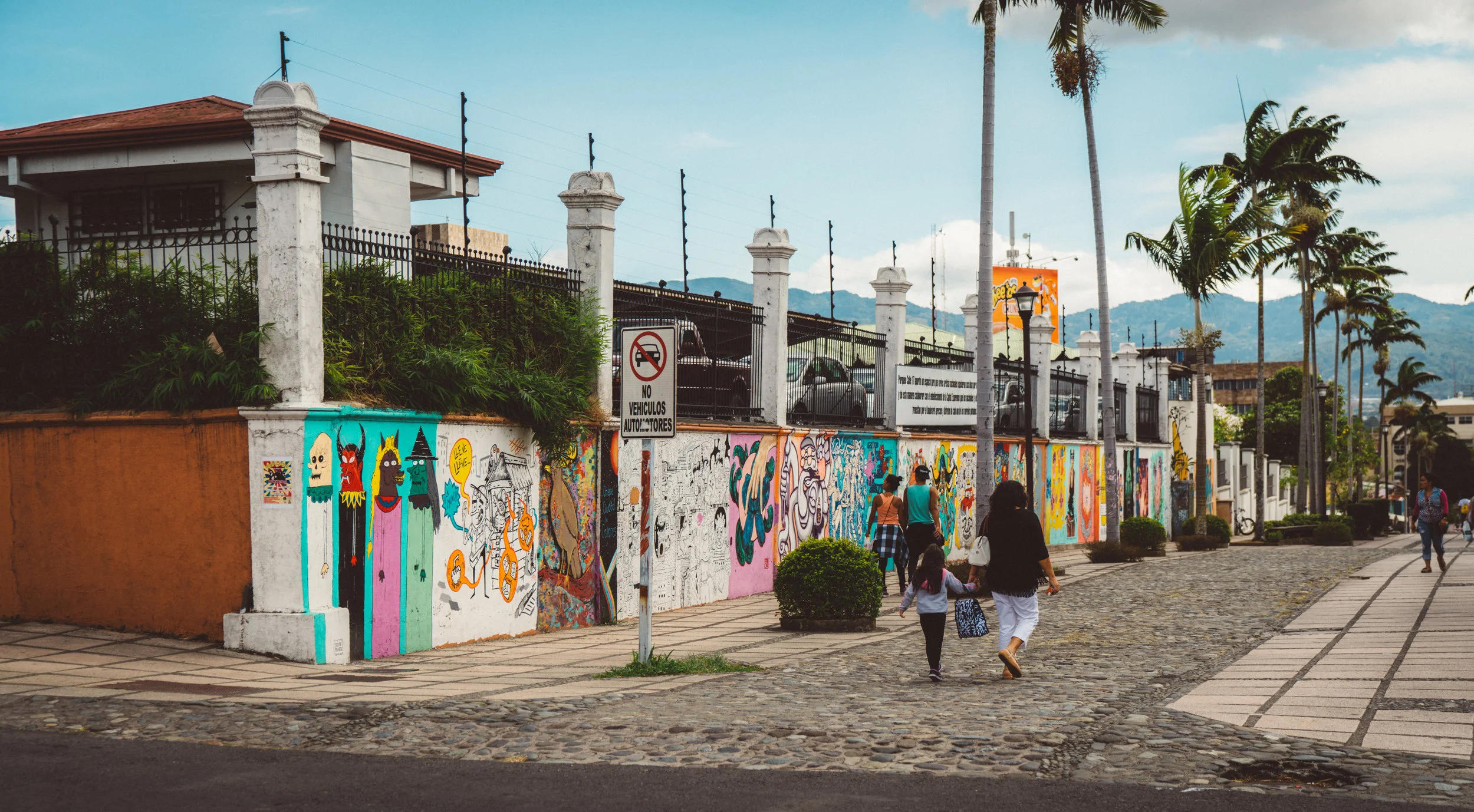 Some of the much graffiti found in the city. Apparently most of the pieces pictured were commissioned by the city.
