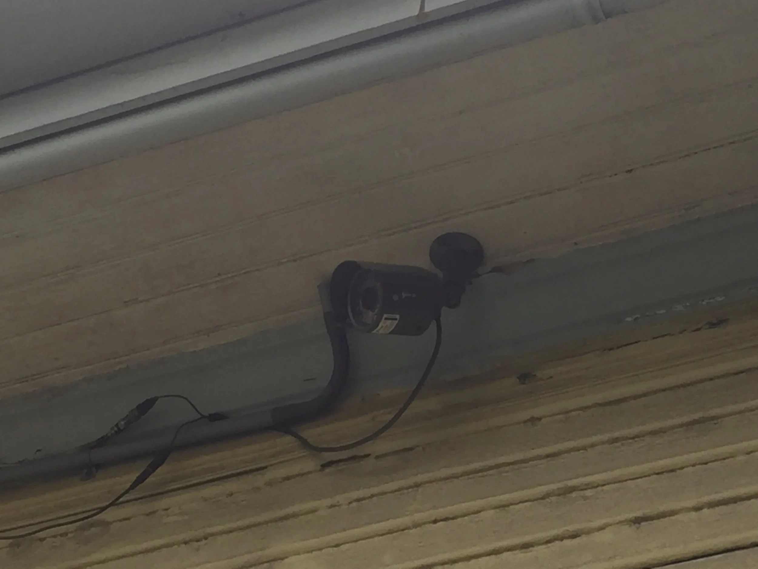 With security cameras and everything.