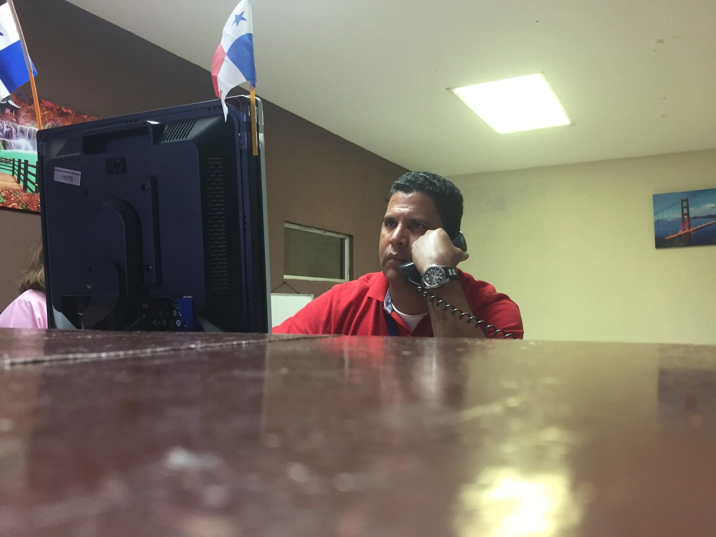 This is the one guy at the Aduana in David who spoke English and was actually really nice. Unfortunately he wasn't there when dealing with Fernandino.
