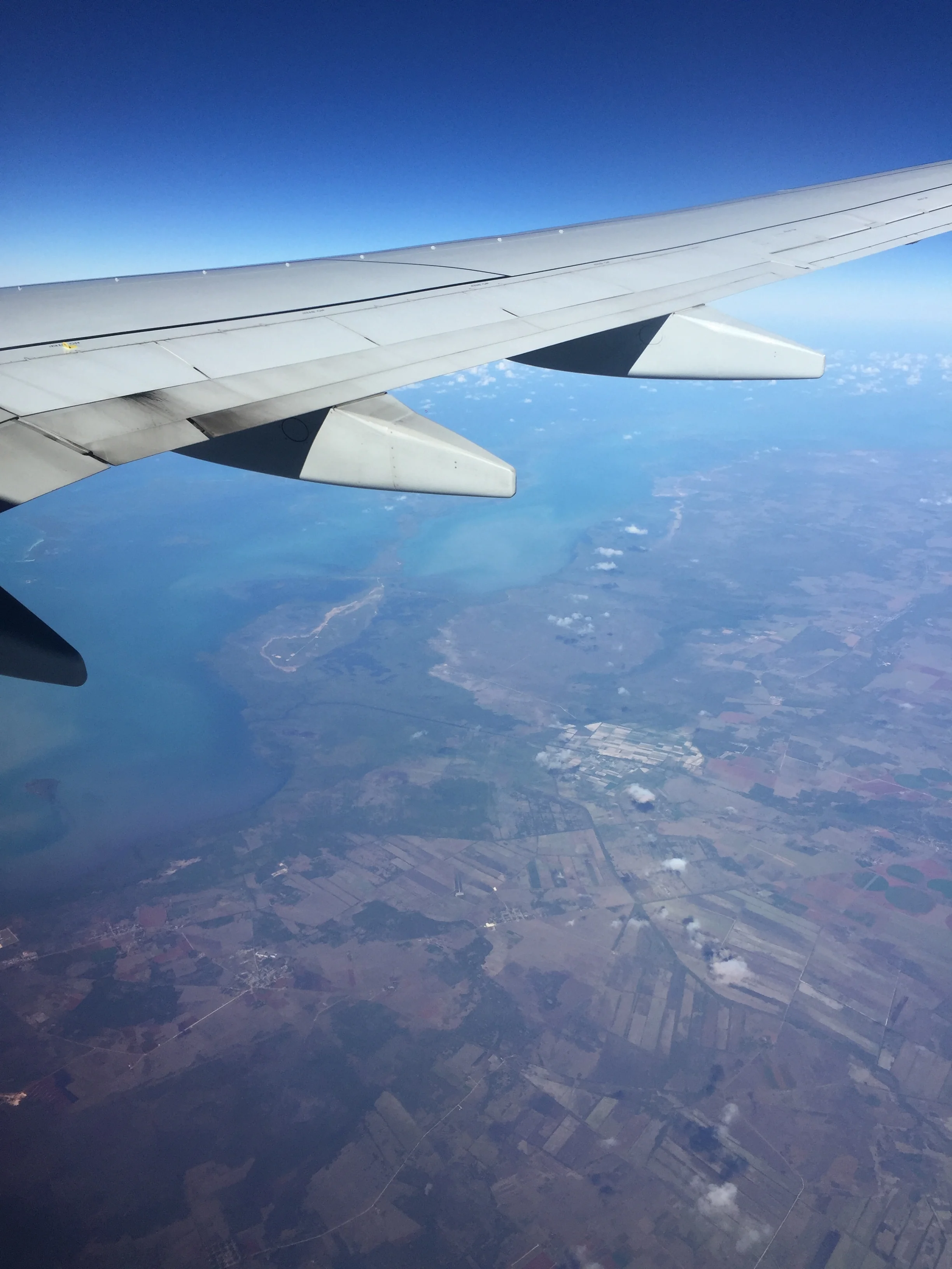 Snapped this one flying over Cuba.