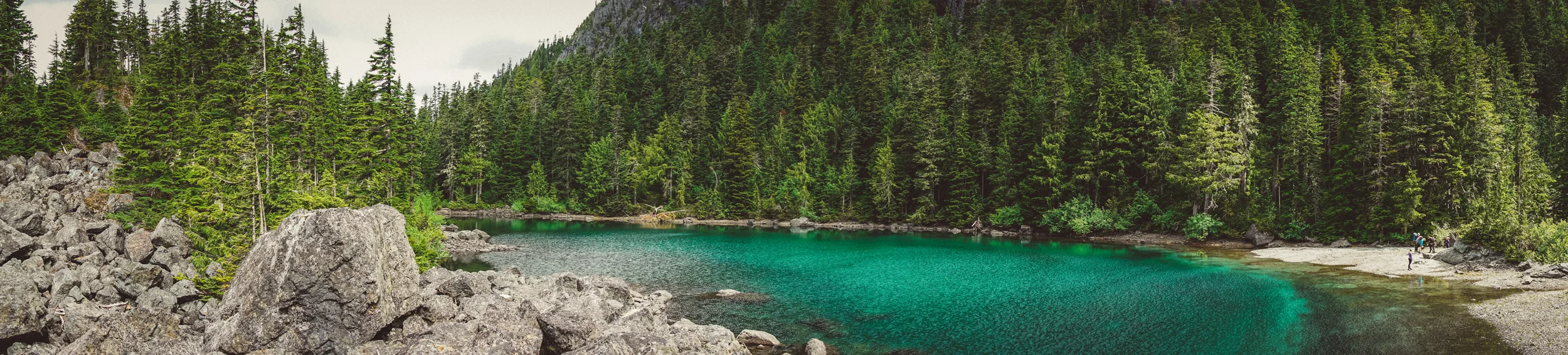 Another panorama of the lake from a different angle on a different day.