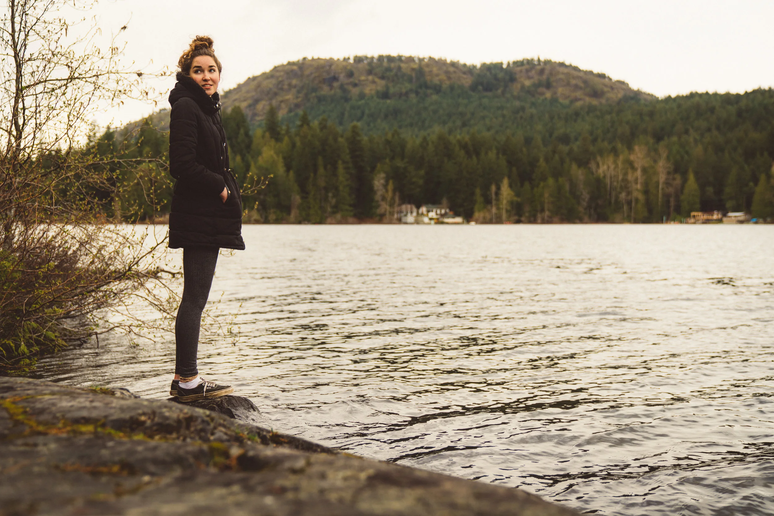 Marijke on Memory Island.