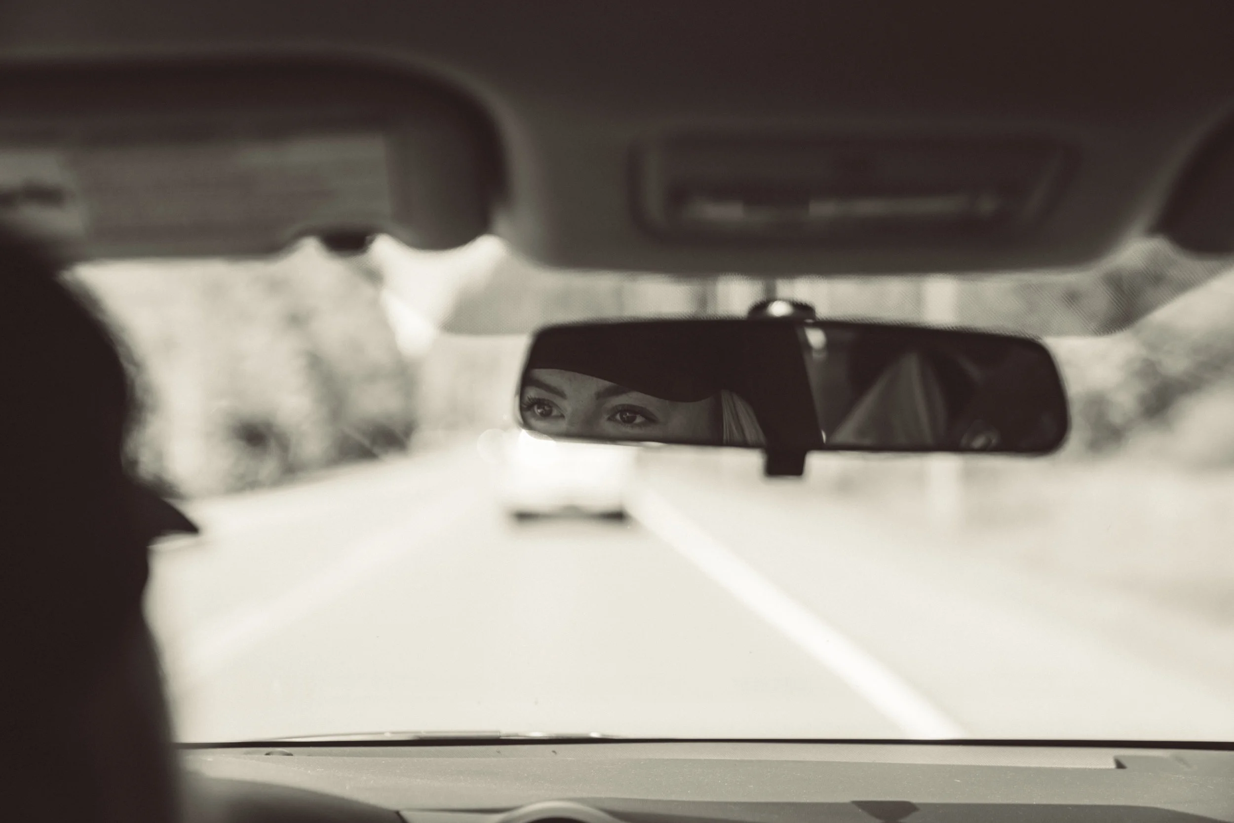 Daria driving to Port Renfrew.