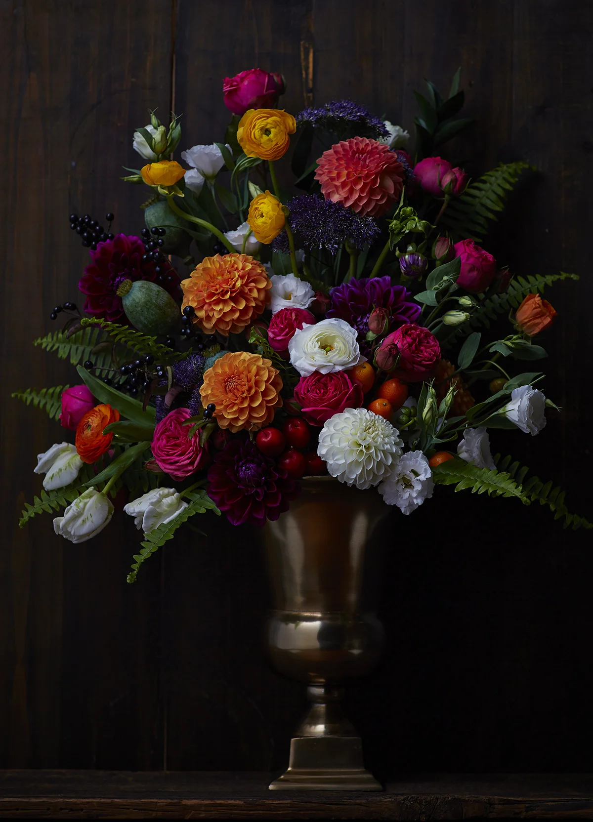 Colour & Plenty | Display florals inspired by Old Master still life paintings