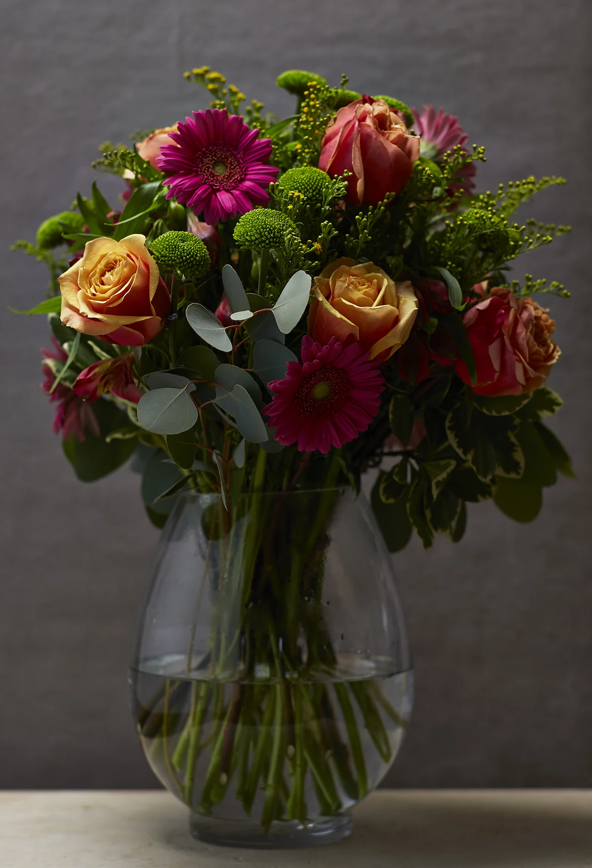 Bright Berry & Peach | Bold vase florals
