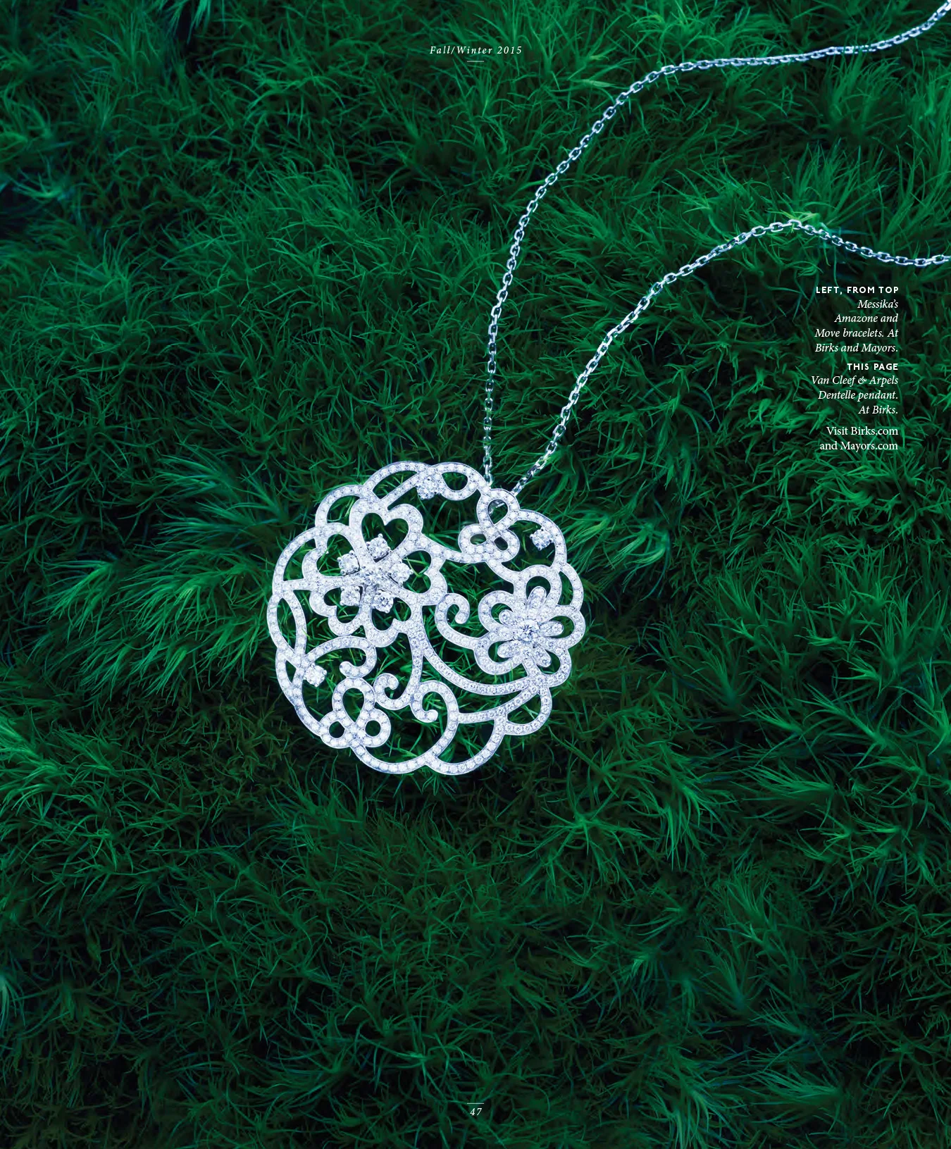"Diamonds in the Rough." Birks1879, Fall/Winter 2015 . Art Direction: Nevien Assani. Photo: Rob Fiocca/FUZE Reps. Styling: Daniel Onori/Plutino Group