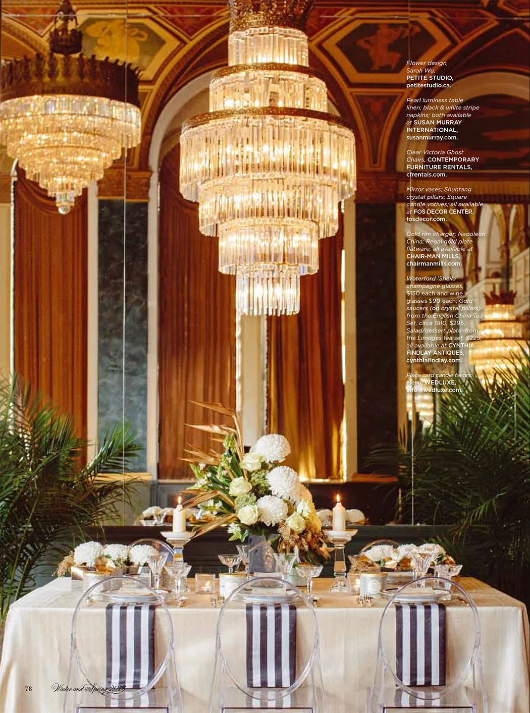 "Gatsby Girl." WedLuxe Magazine, Winter/Spring 2013. Photo: Beth and Ty in Love