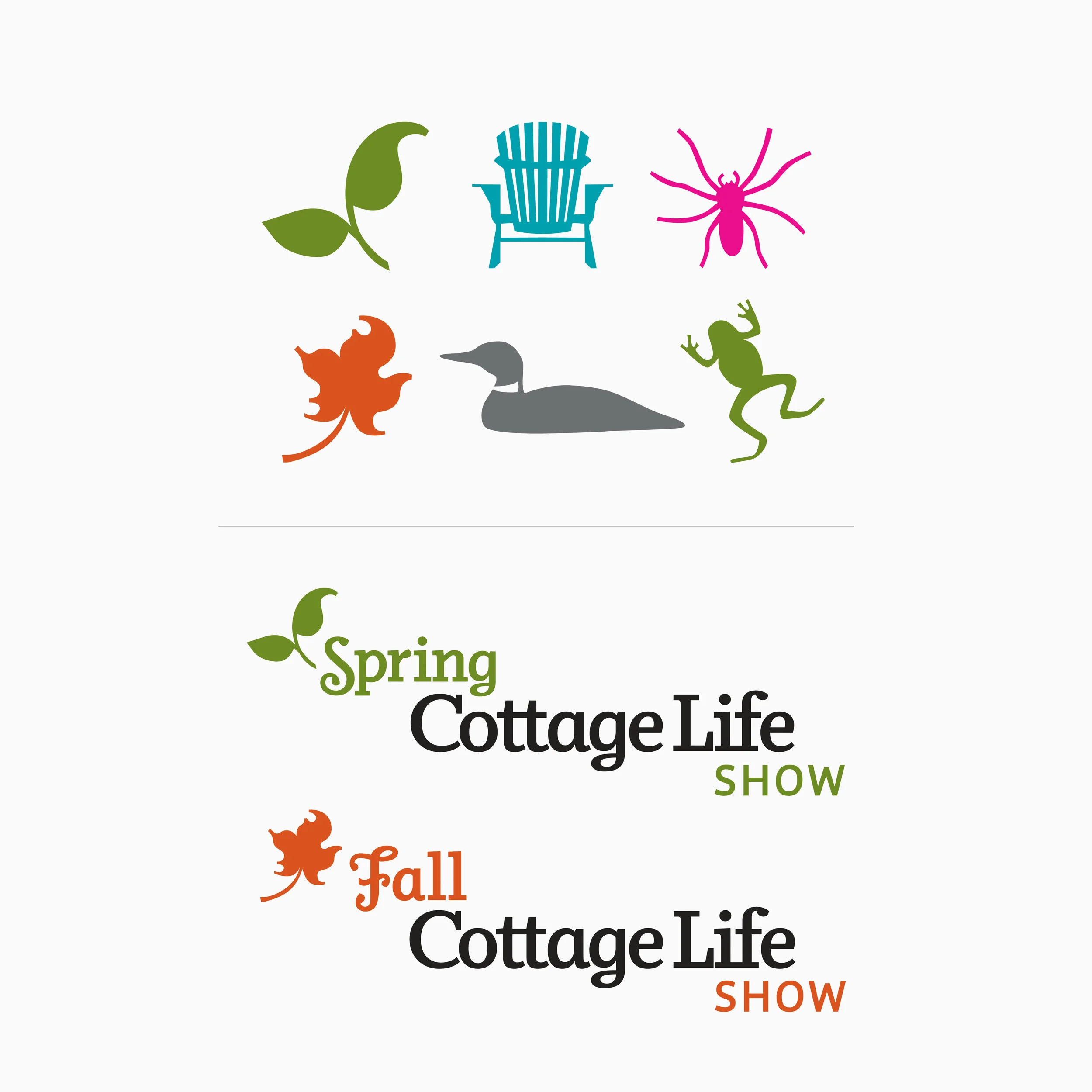 Cottage Life Magazine. A custom dingbat collection & logos for seasonal trade shows