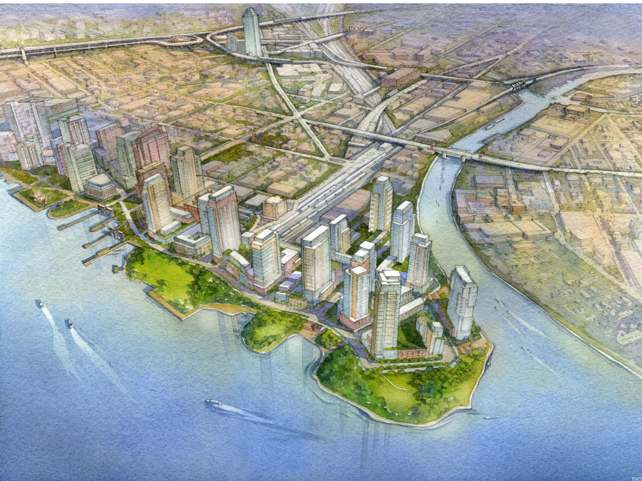 Rendering of Hunter's Point South (credit: NYCEDC)
