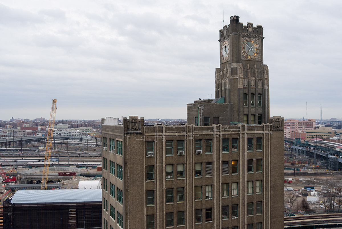 The Long Island City Clock Tower in Queens Plaza (credit: Michael Hall)