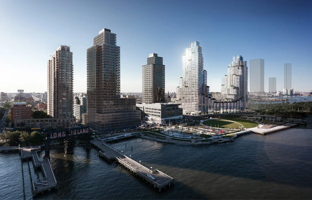 Rendering of Hunter's Point South residential towers in Long Island City
