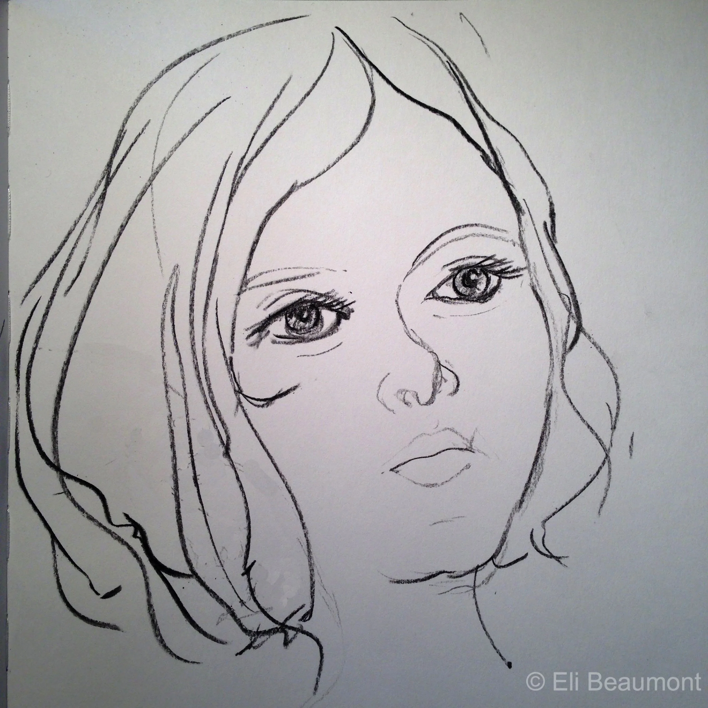 Charcoal on paper