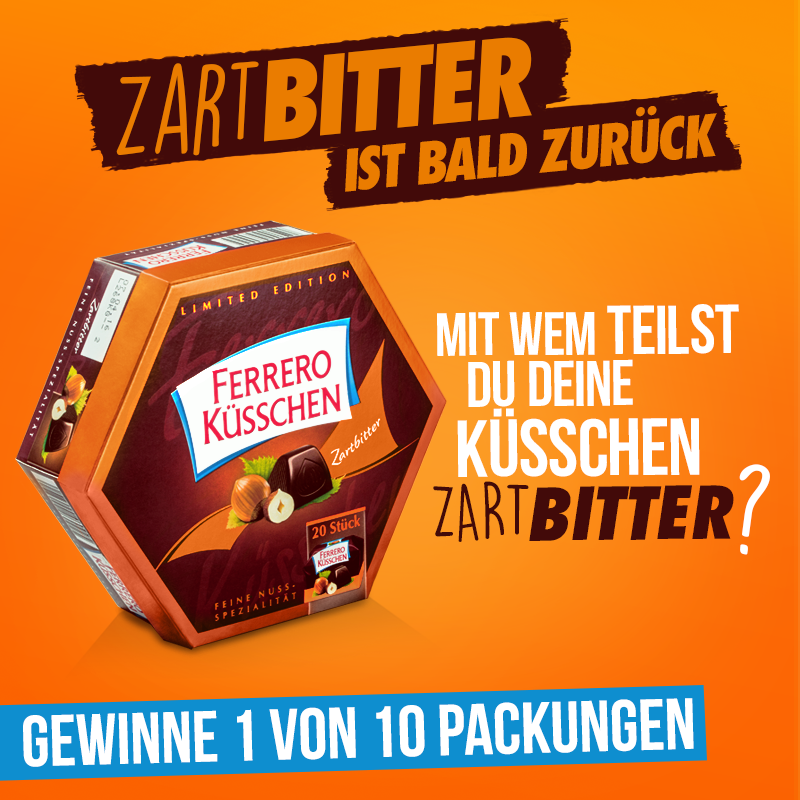 Ferrero Küßchen Zartbitter, Limited Edition dark chocolate …