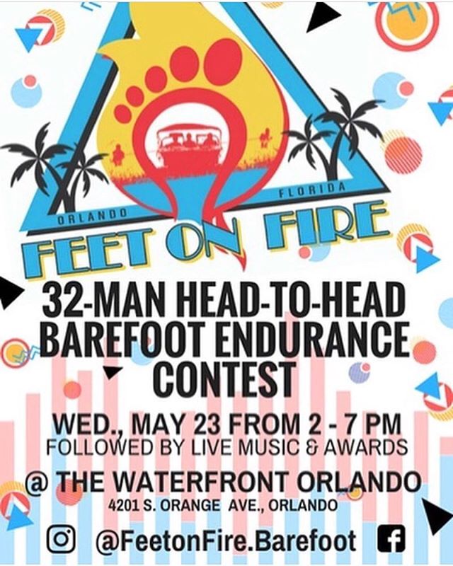 Starts at 2pm today! @feetonfire.barefoot.  Uber there and stay safe.  @nautiqueoforlando @effenvodka  @budlight @citybeverages @city2nite @redbull #feetonfire #stepupproductions @danotmano