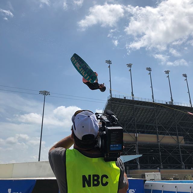 We had a great time @chicagolndspdwy.  Thanks @nbcsports for the love.  #wakeboarding #railjam #nascar