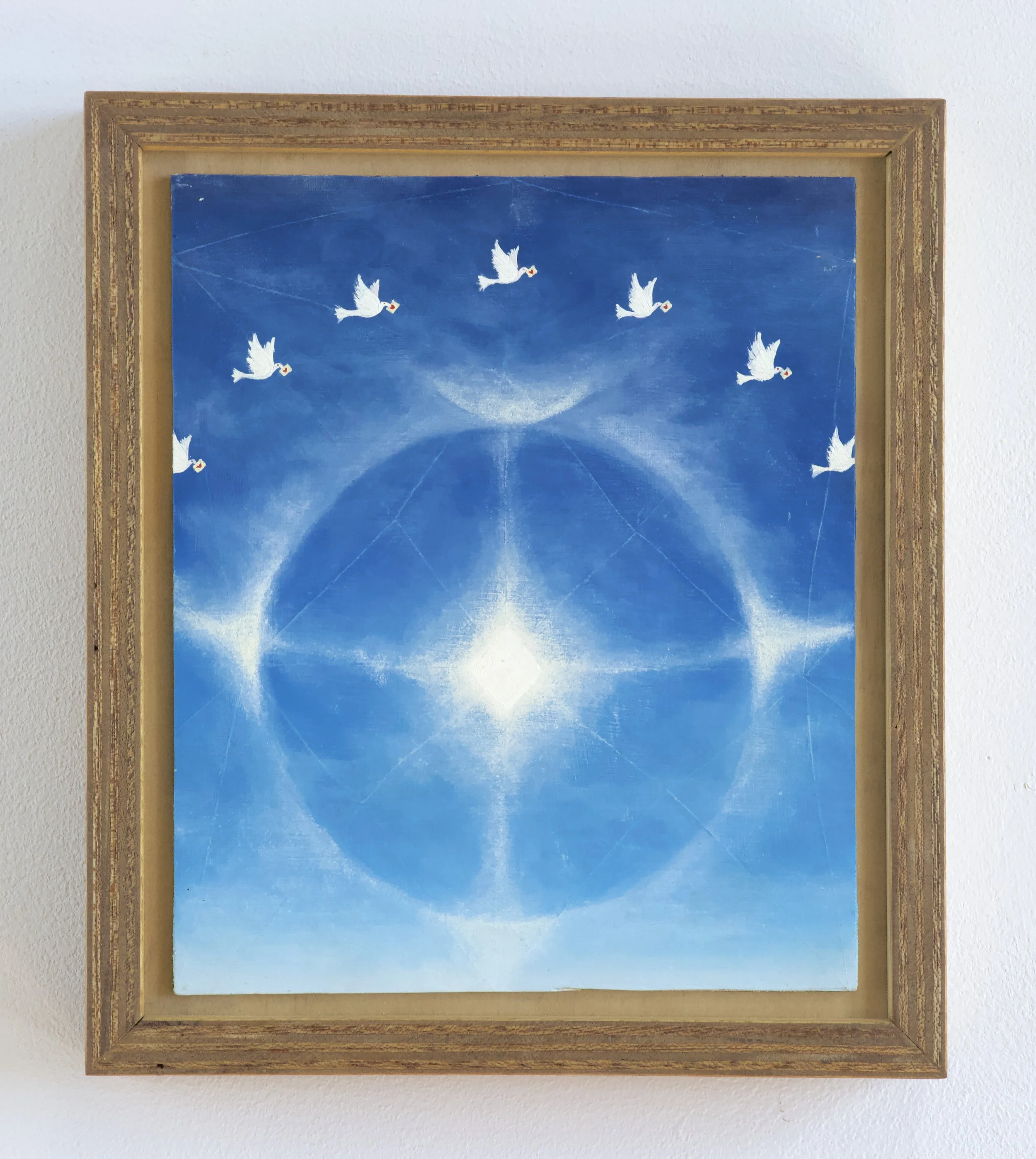 Doves Delivering, 10.5"x12", 2025