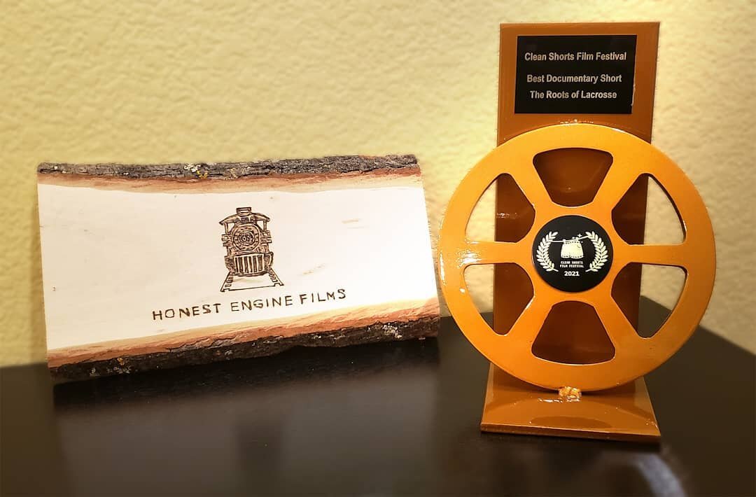 What a great gift we received this morning at @honestenginefilms! Thank you, @cleanshorts for the great honor of BEST DOCUMENTARY SHORT and the very cool trophy! It weighs a ton so we can attest to the fact that you don&rsquo;t skimp on the trophies!