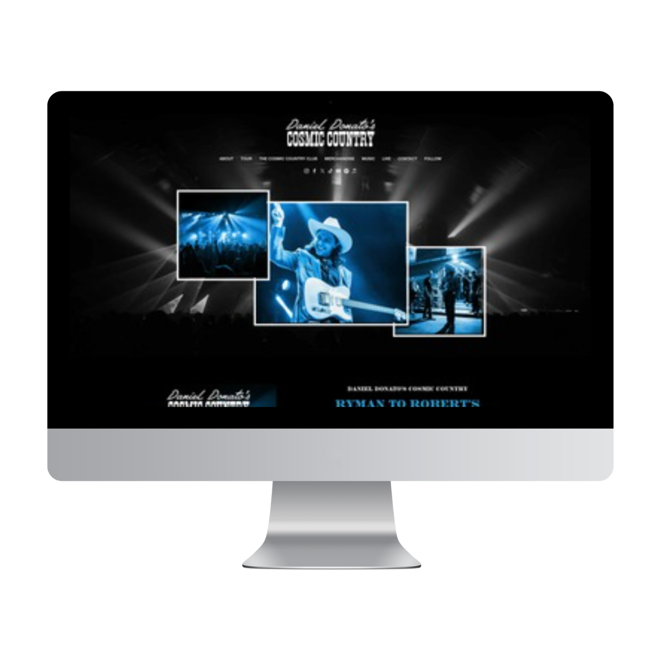 Album Release Website Design (Squarespace): Daniel Donato