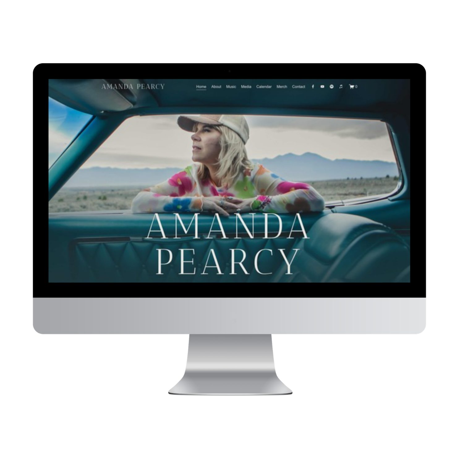 Americana Music Website Design (Squarespace): Amanda Pearcy