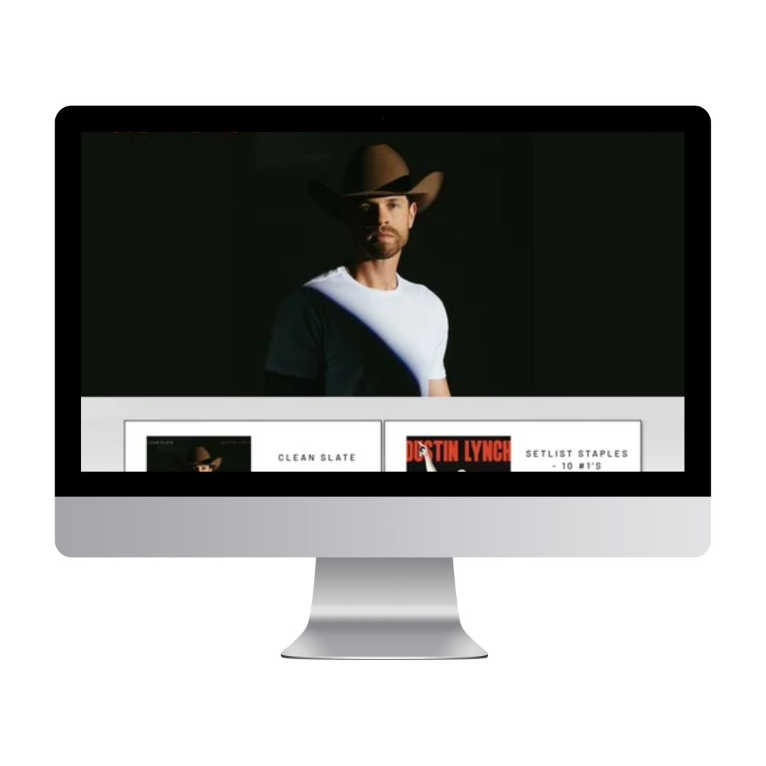 Country Music Website Design (Squarespace): Dustin Lynch