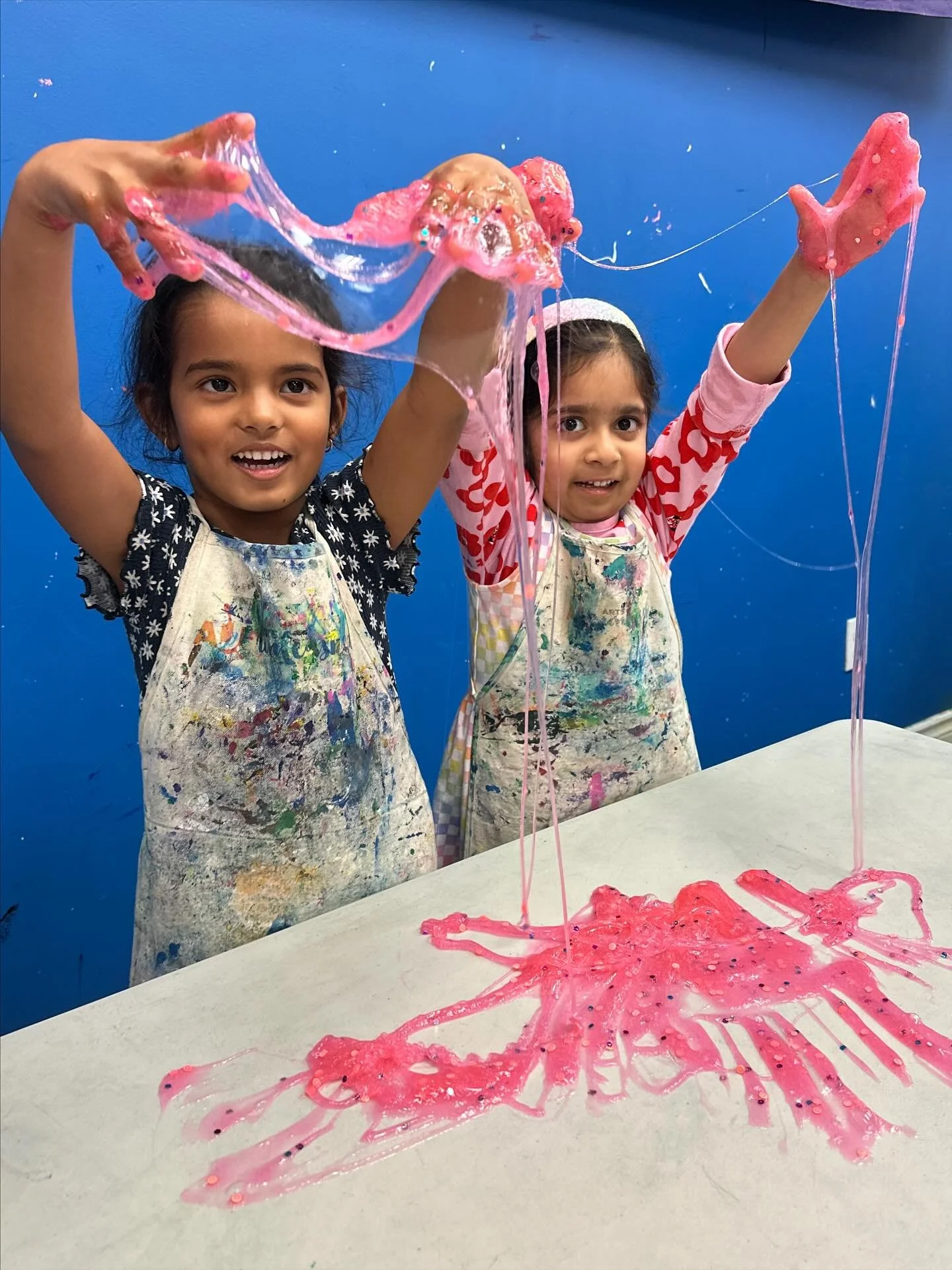  Slime 
We had the best slime week!
Missed it?
Register for Slime P.A. Day Camp 💥
November 14th 🌈
9-12
4+
We love slime!
•
•
•
•
•
•
#artsunleashed #kidcreated #designers#minidesigners #engineers #kidsartstud