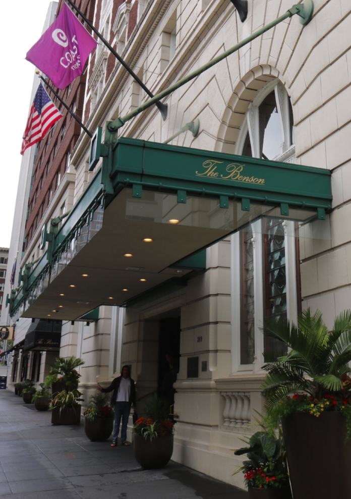 Present day Benson Hotel in downtown Portland 