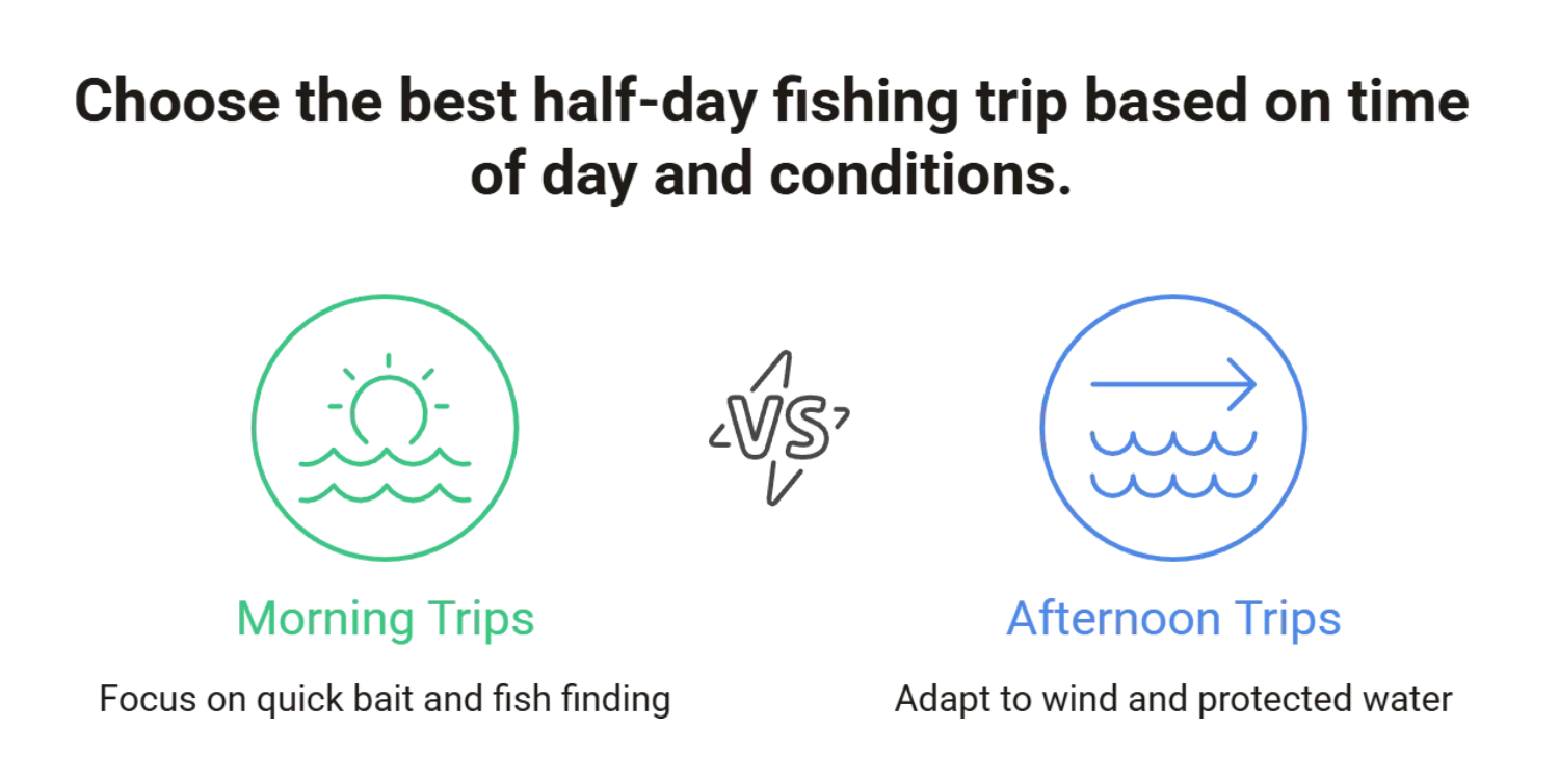 morning vs afternoon visual
