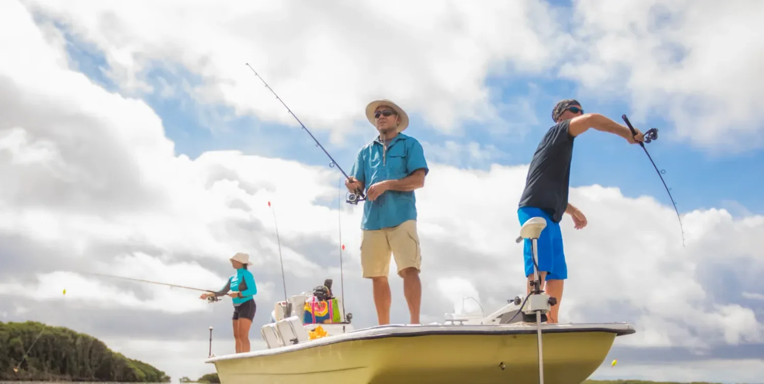 guests enjoy fishing