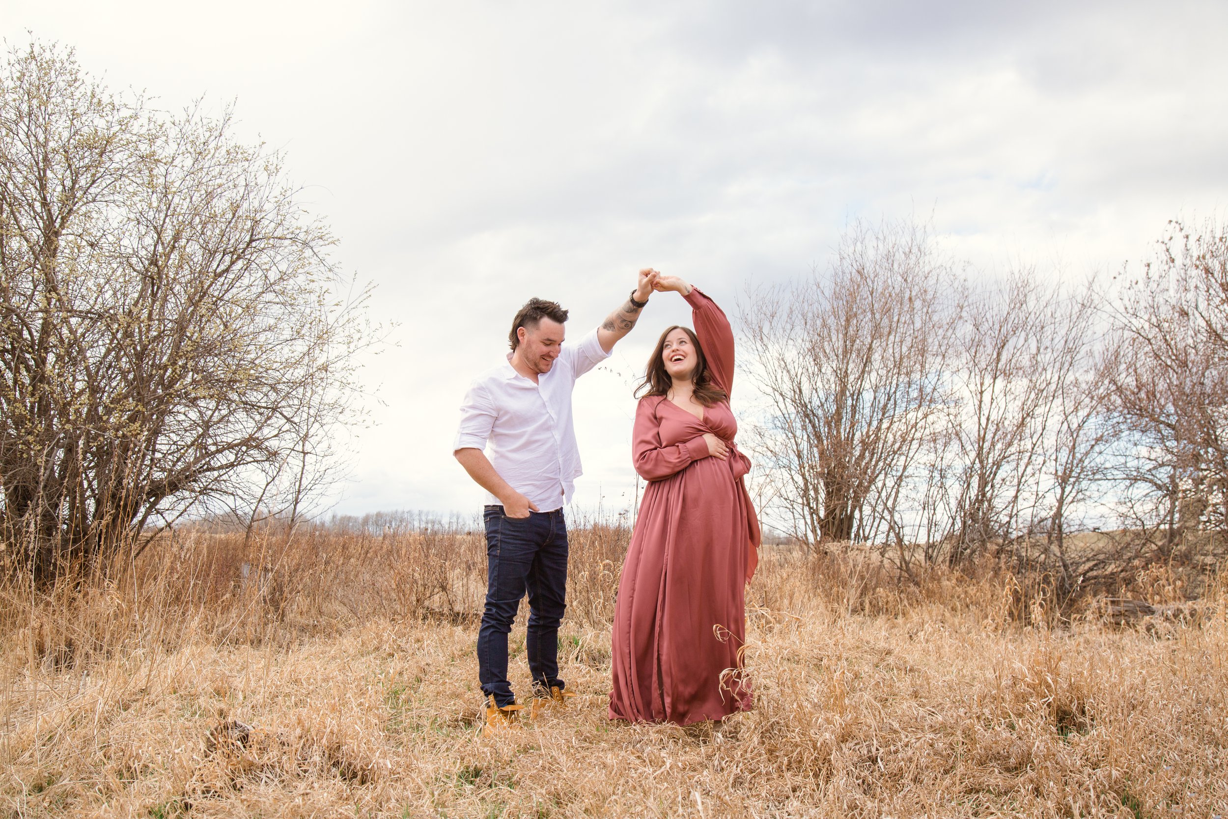 Grande Prairie Maternity Photoshoot couple