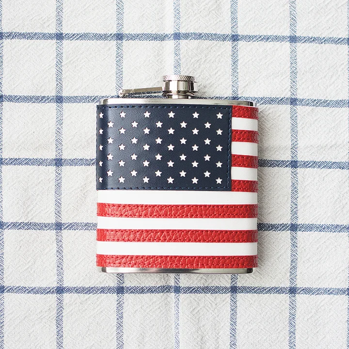 american flag flask