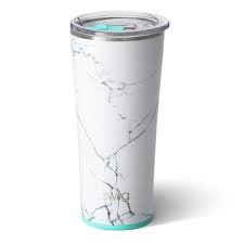 swig 22 oz insulated tumbler in marble slab — Jerry and Julep