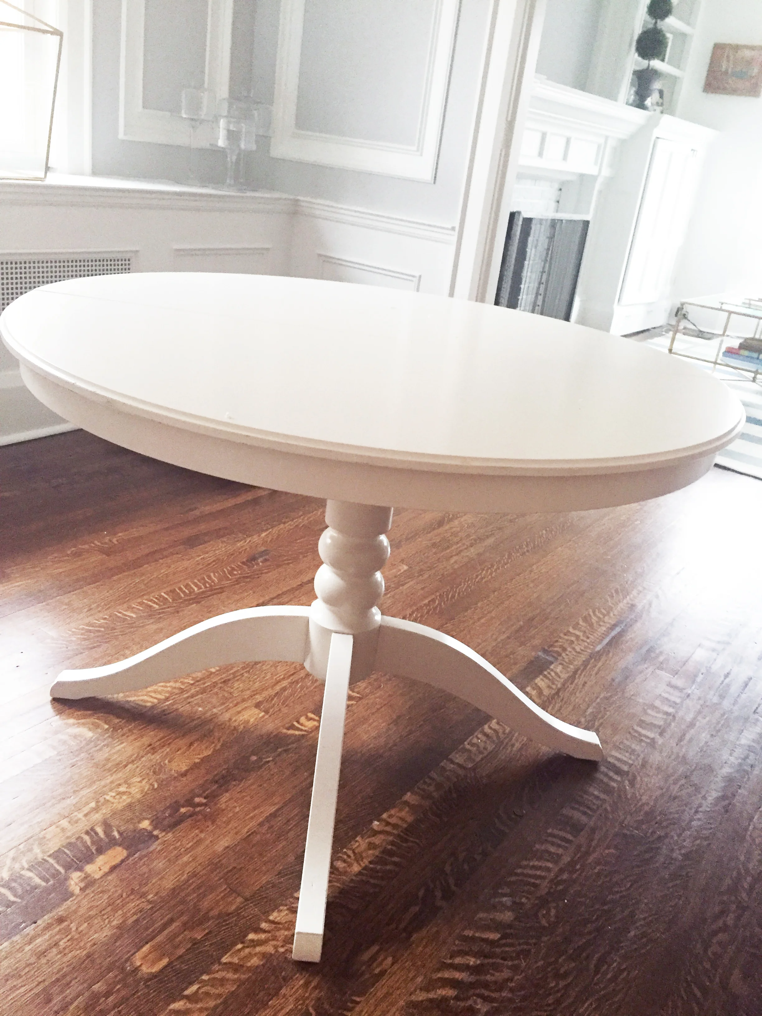 Our little round IKEA table, giving us inspiration