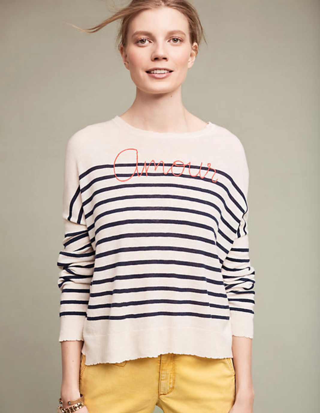 Love vibes only with this Amour Anthropologie Pullover