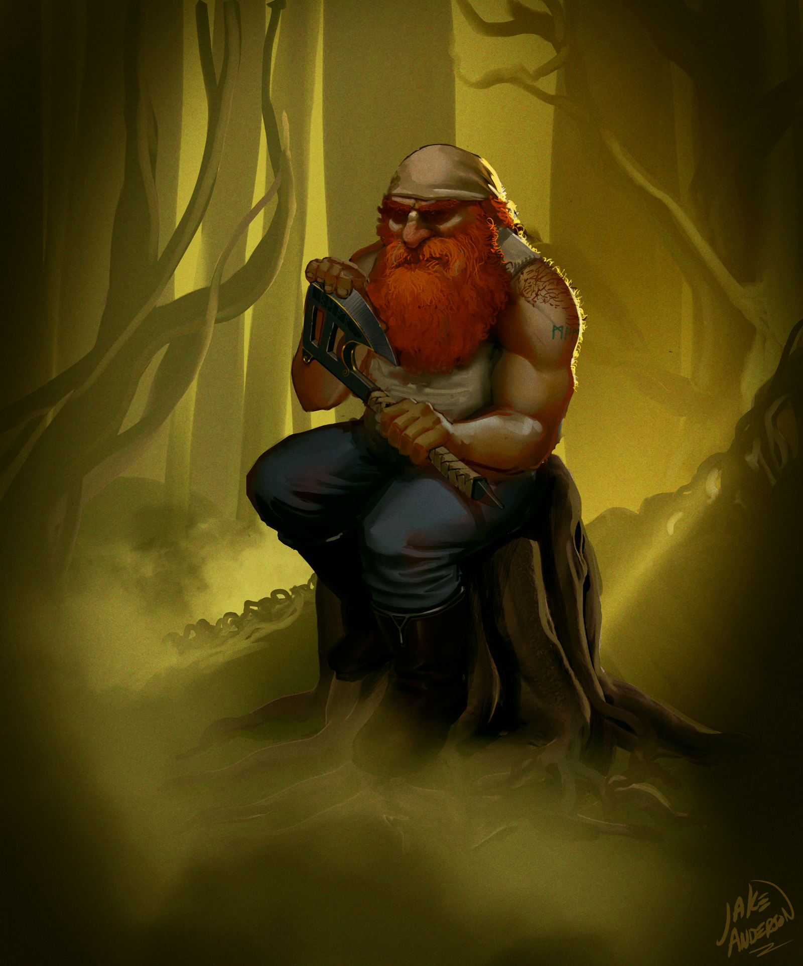 A Young Redbeard with his Blade