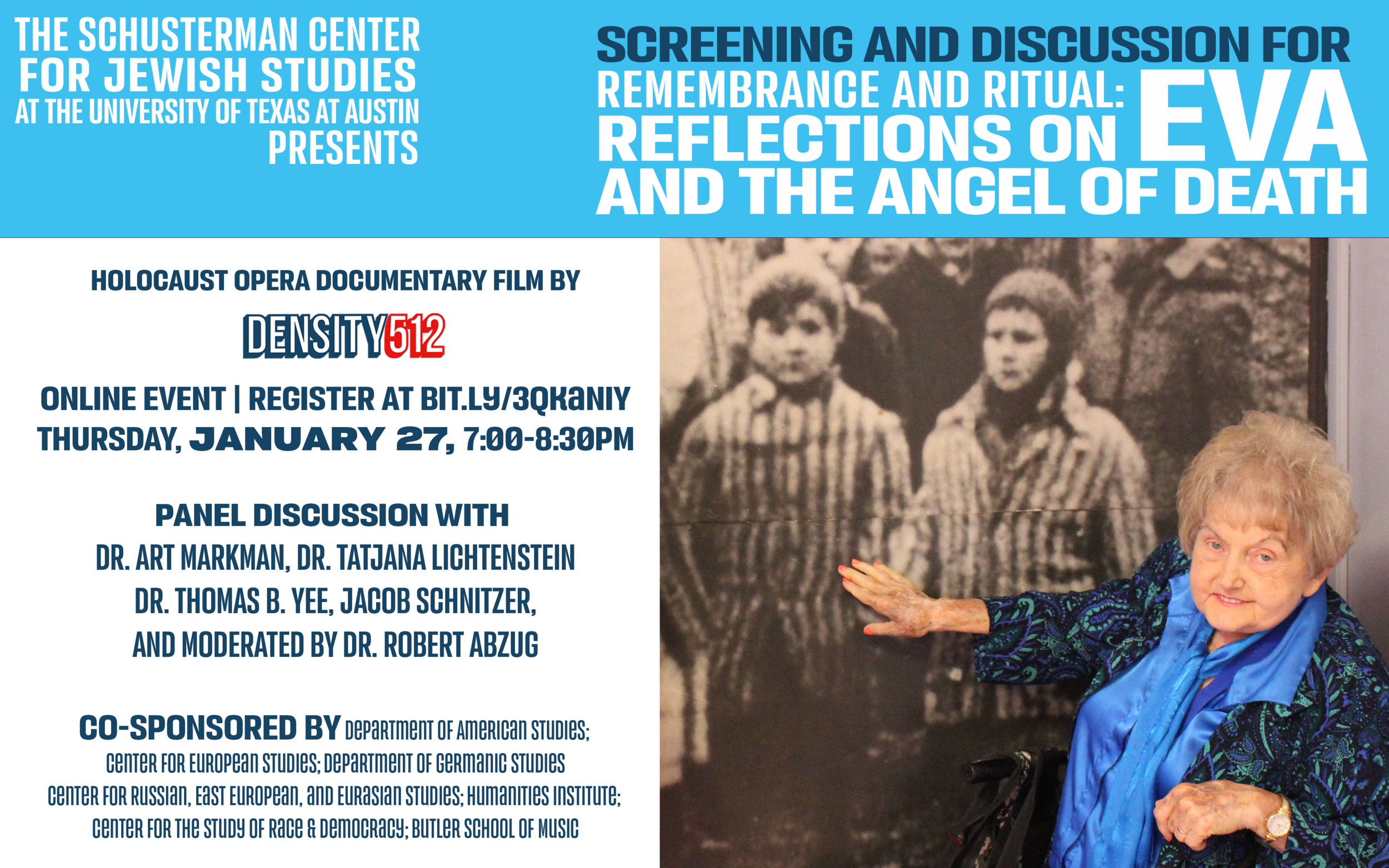 Density512 presents Screening and Discussion for "Remembrance and Ritual: Reflections on Eva and the Angel of Death"