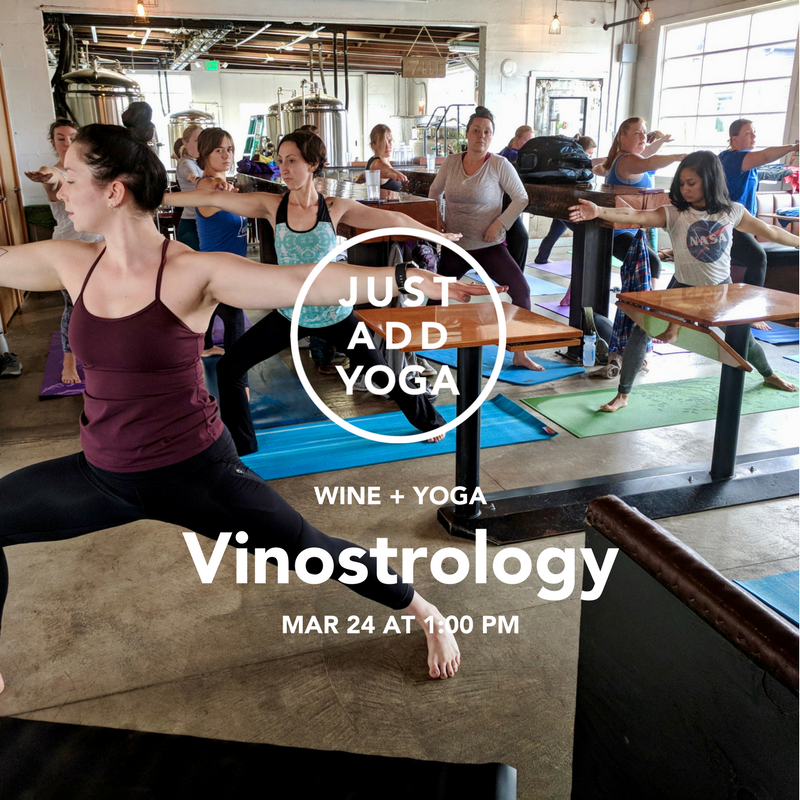 Wine + Yoga at Vinostrology