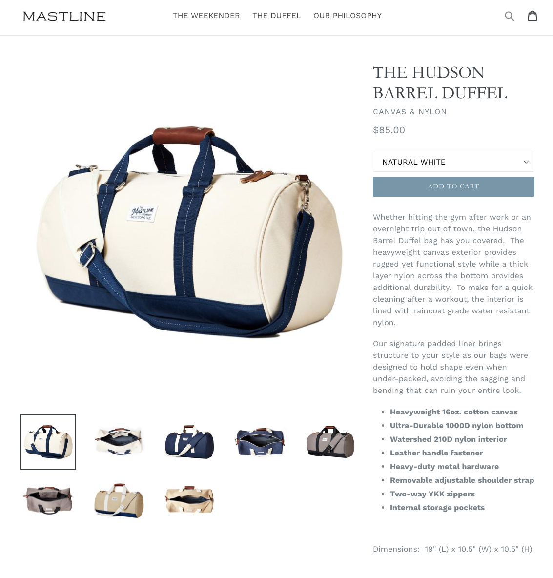 mastline duffel