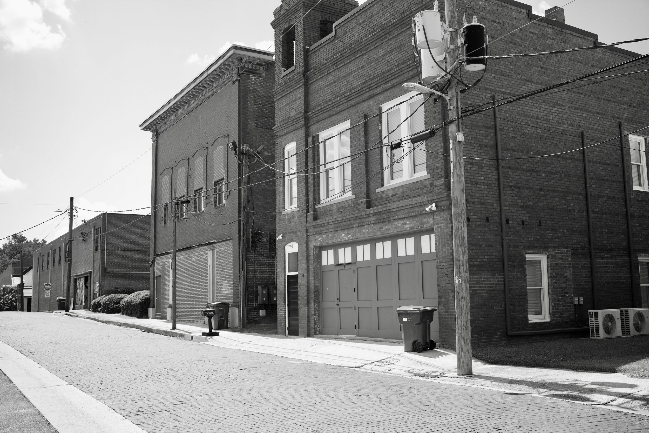 Price Theatre and historic Firehall building. Thompson, Georgia.