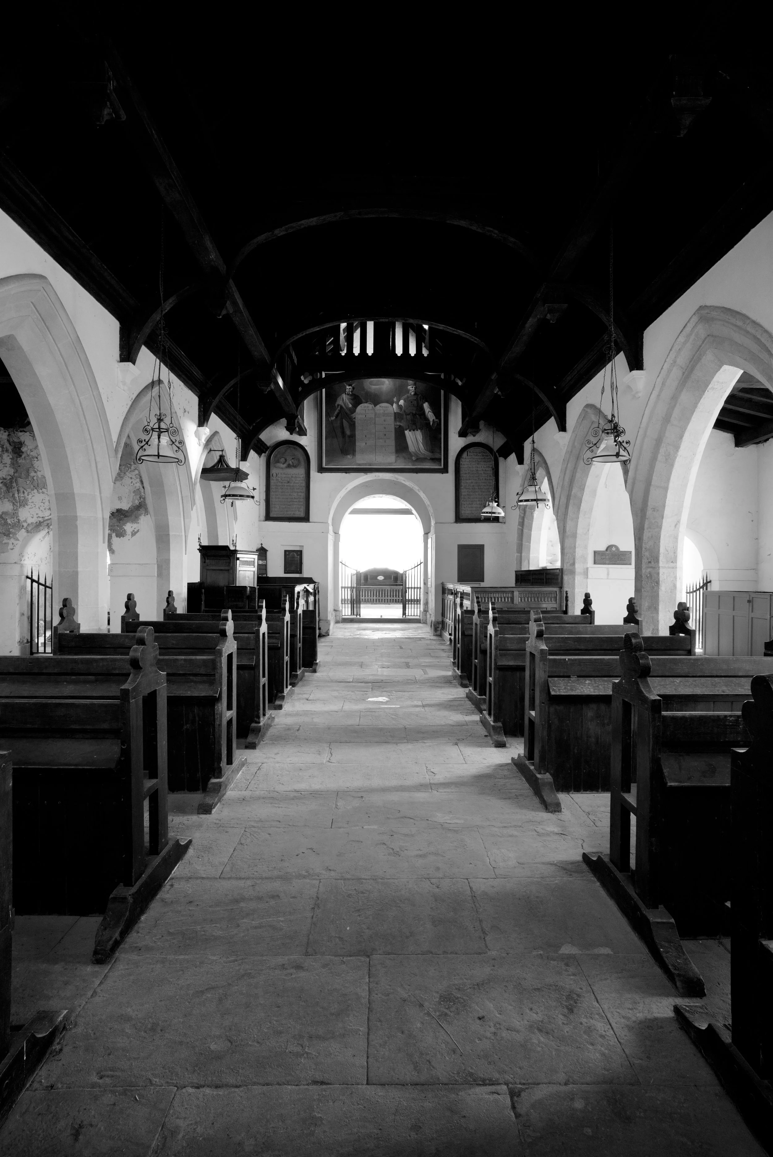 St. Martin, c. 1300s. Allerton-Mayleverer, England. Nave.
