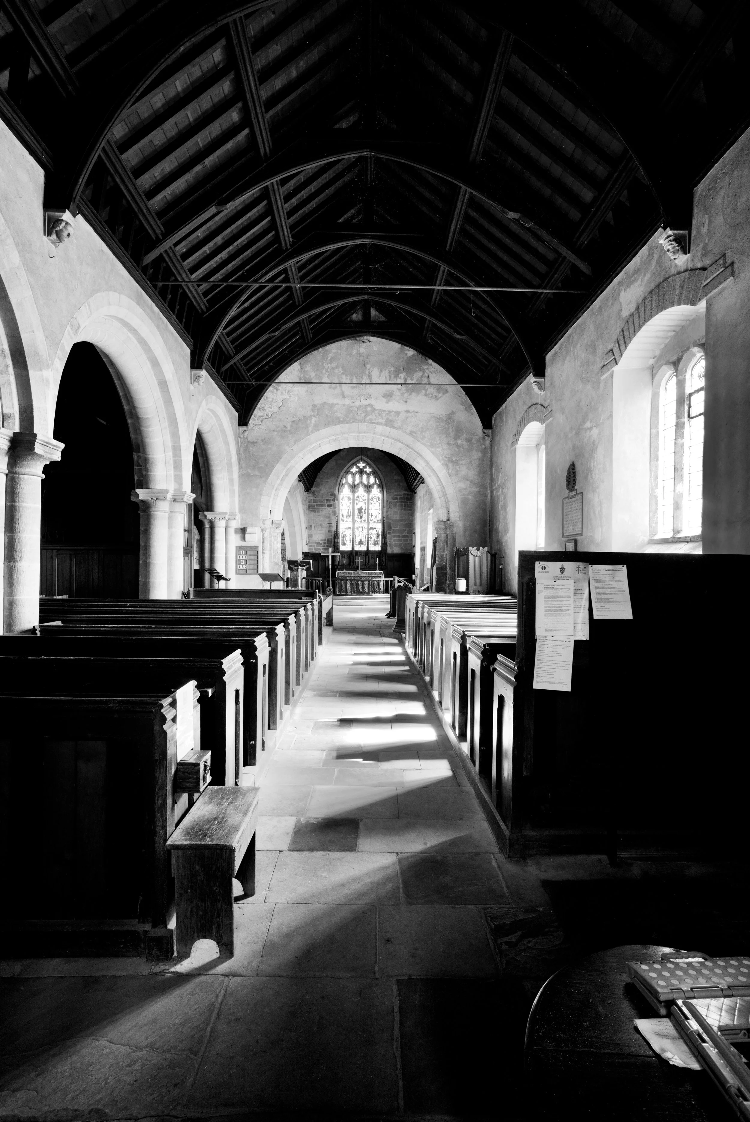St. John, c. 1150. Healaugh, England. Nave.