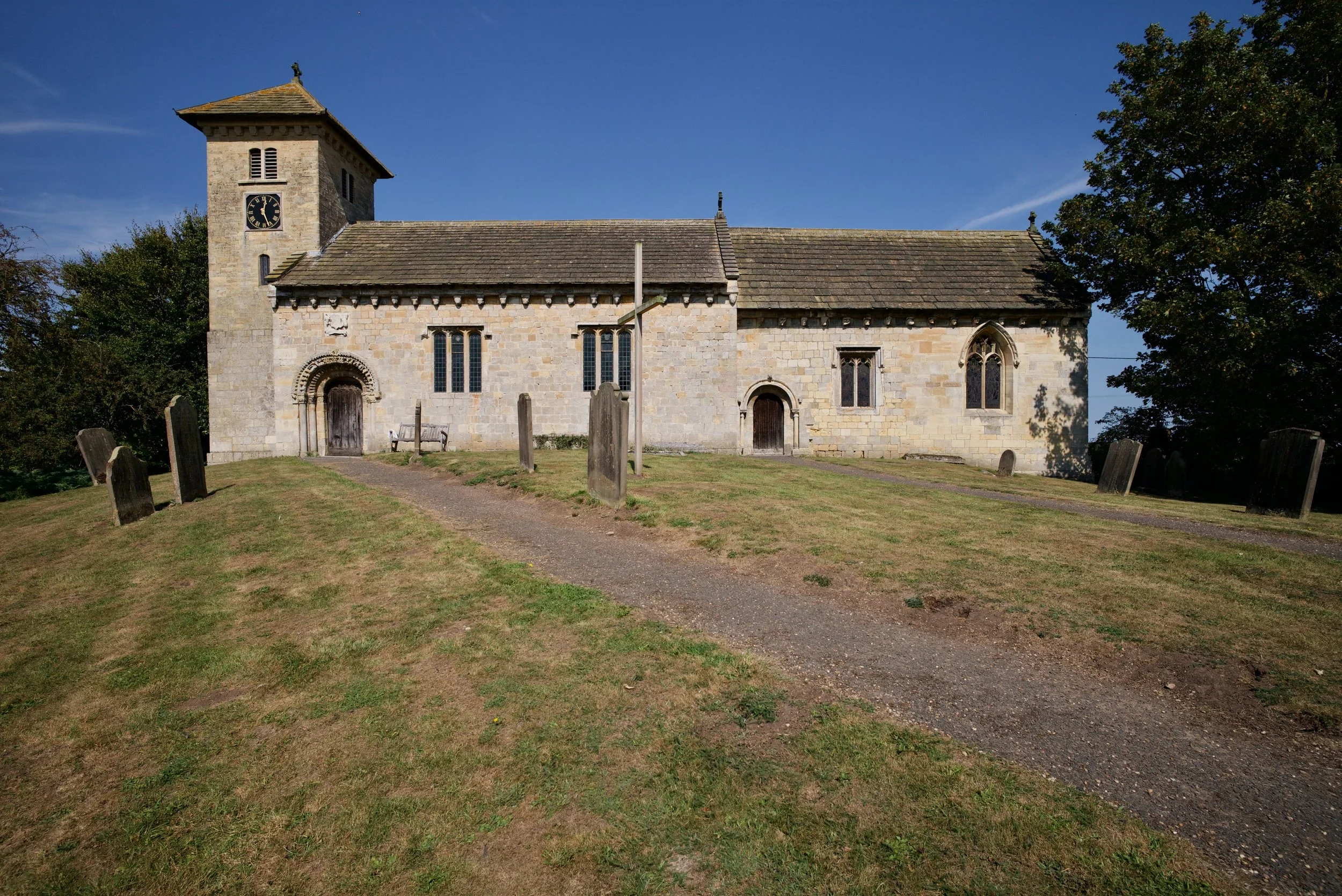 St. John, c. 1150. Healaugh, England. South side.