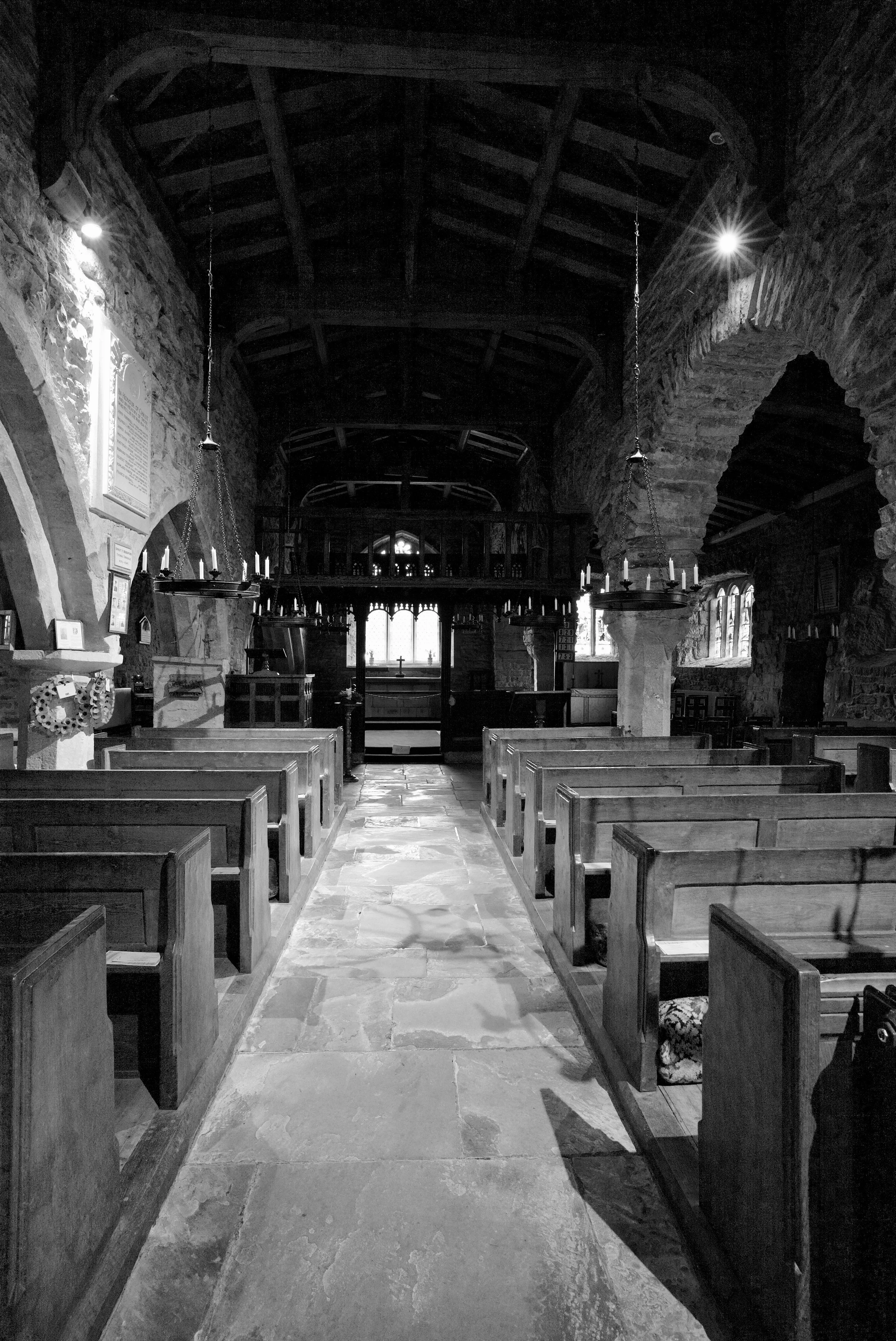 St. Michael, c. 1562. Hubberholme, England. Nave.