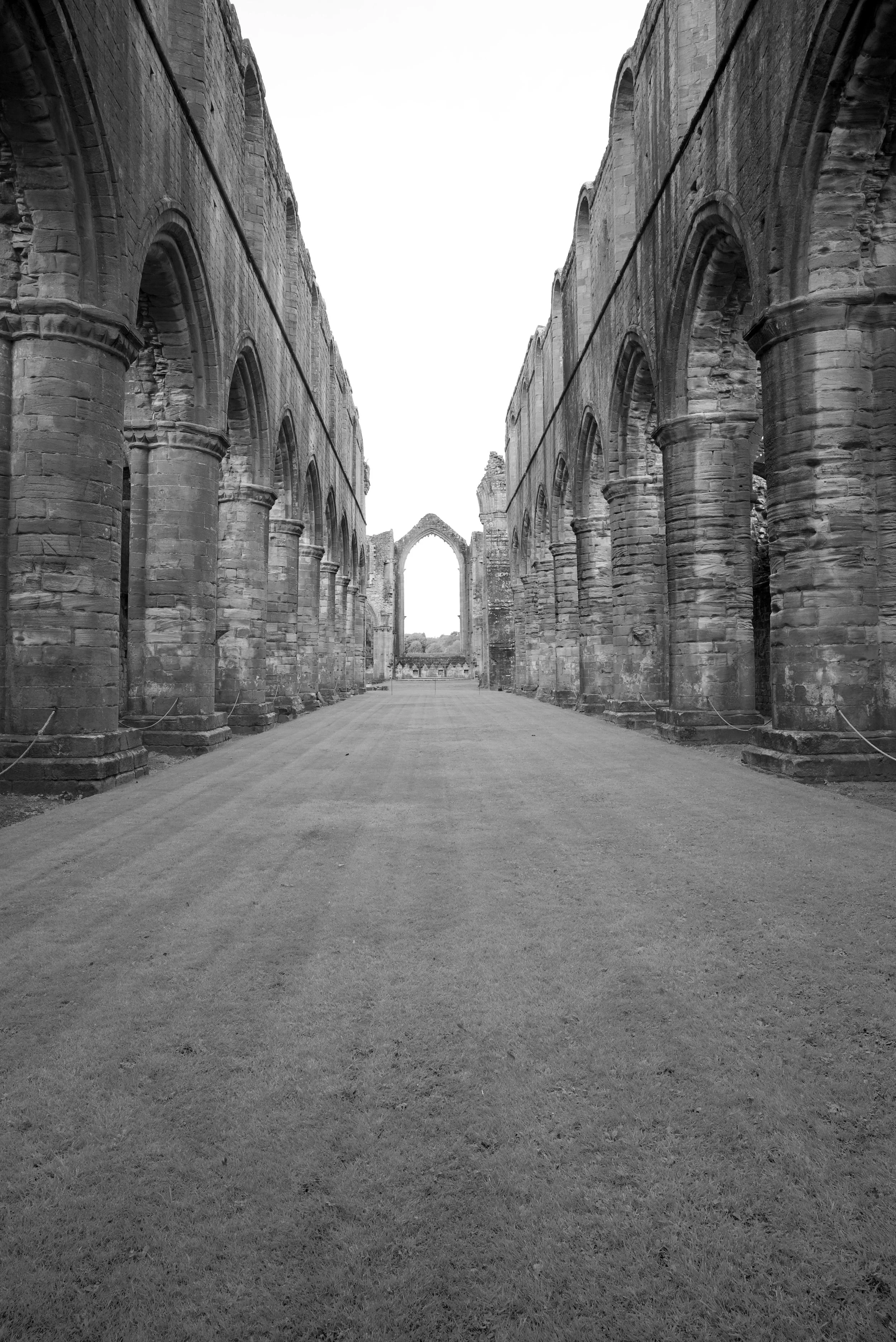 Fountains Abby, c. 1100s. Nave.