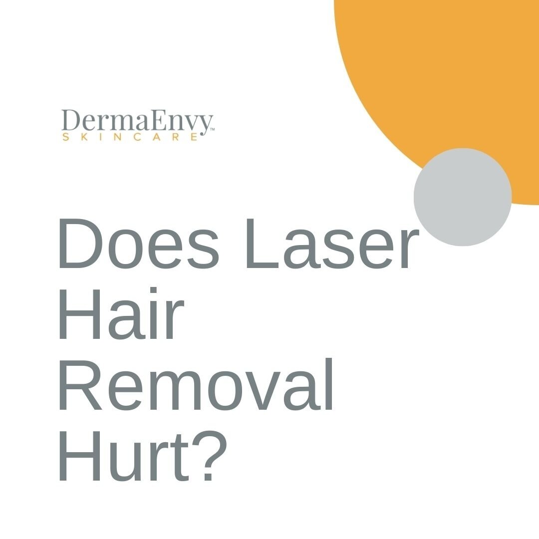 Are you considering laser hair removal but worried about the pain? 😬 ⁠
⁠
We're here to put your mind at ease! At DermaEnvy Skincare, we use the latest laser technology to provide our clients with a comfortable and effective hair removal experience.⁠