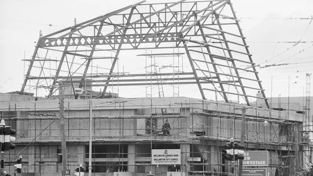 Building the Hannah Playhouse, 1968